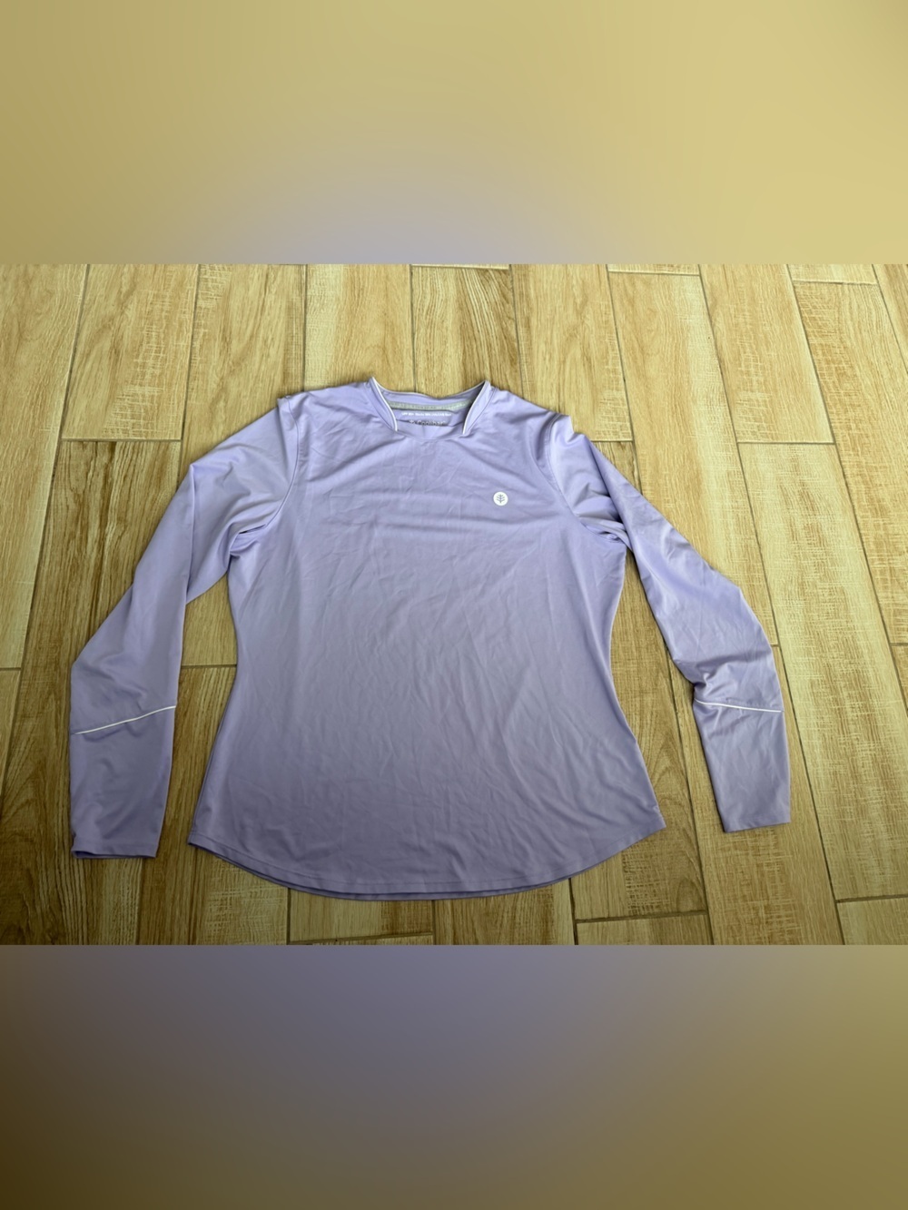 Coolibar Match Point L/S Tee Lavender Purple UPF 50+ Sun Protection Size L